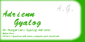 adrienn gyalog business card